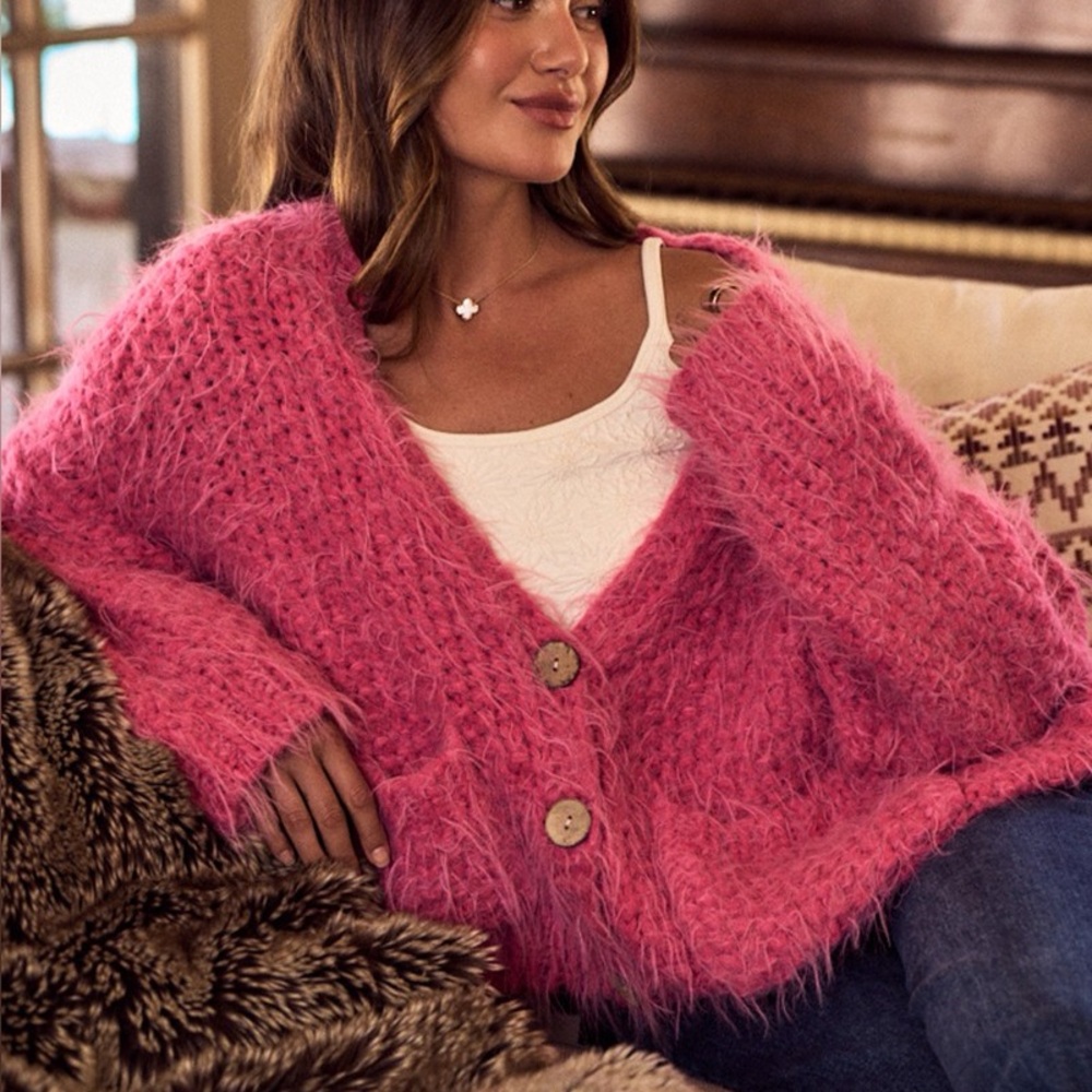 Cozy Pink Women's Sweater View 4